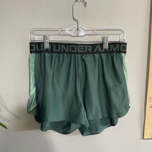 Green underarmour shorts